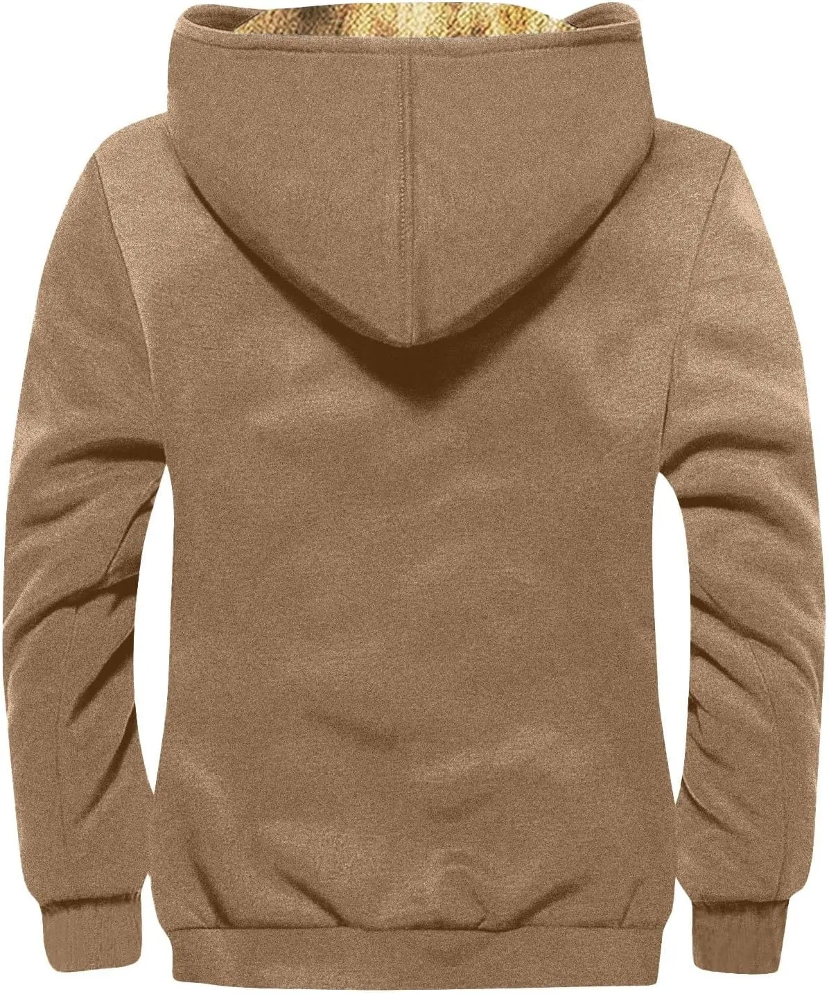 GOFULY Mens Jackets Winter Sherpa With Hood Heavyweight Coats Fuzzy Fleece Full Zip Graphic Hoodies Fall Clothes Trendy