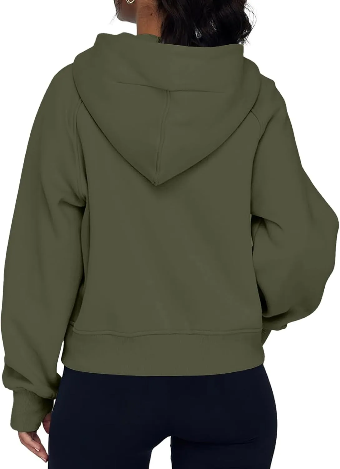 GOFULY Zip Up Hoodies For Women Trendy Long Sleeve Hooded Sweatshirts Fall Thumb Holes Jackets Winter Outfits With Pockets