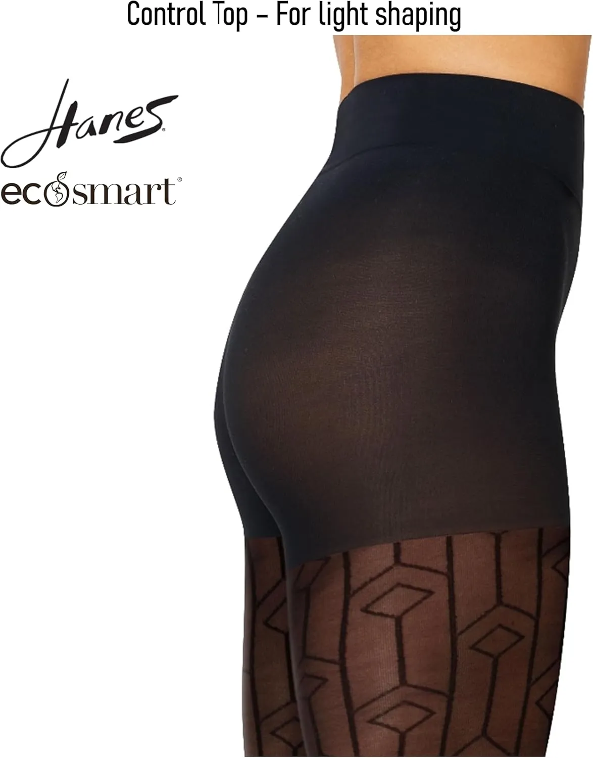 Hanes Women's Sheer Art Deco Control Top Tight