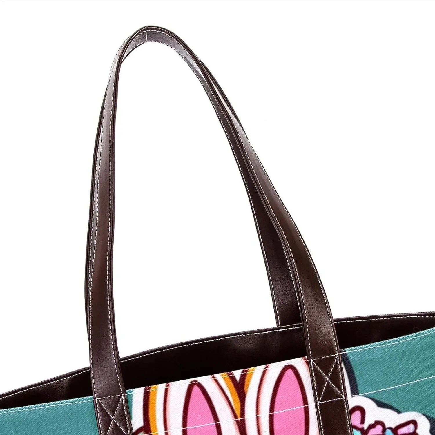 Happy Easter Creative Font-1200 Shoulder Purses for Women Large Soft Washed Leather Purses and Durable Handbags