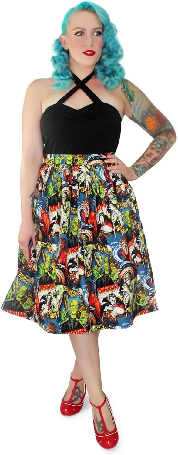 Hemet Women's Pleated Circle Skirt - Hollywood Monster
