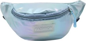 Holographic Kids Girls Boys Wasit Bags Fanny Pack Children Bum Bag Crossbody Chest Bag for Running, Cycling, Trip