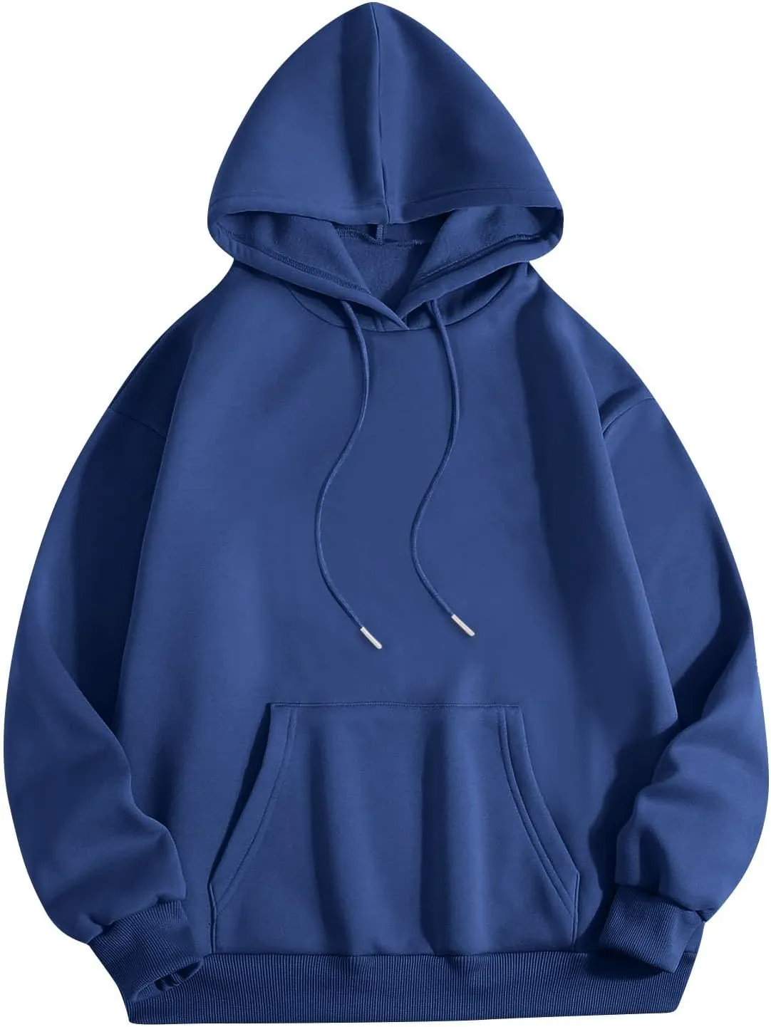 Hoodies Aesthetic Thicc and Tired Shape Printed Christian Pullover Hoodie with Pocket Drop Shoulder Loose Fit Fall Winter