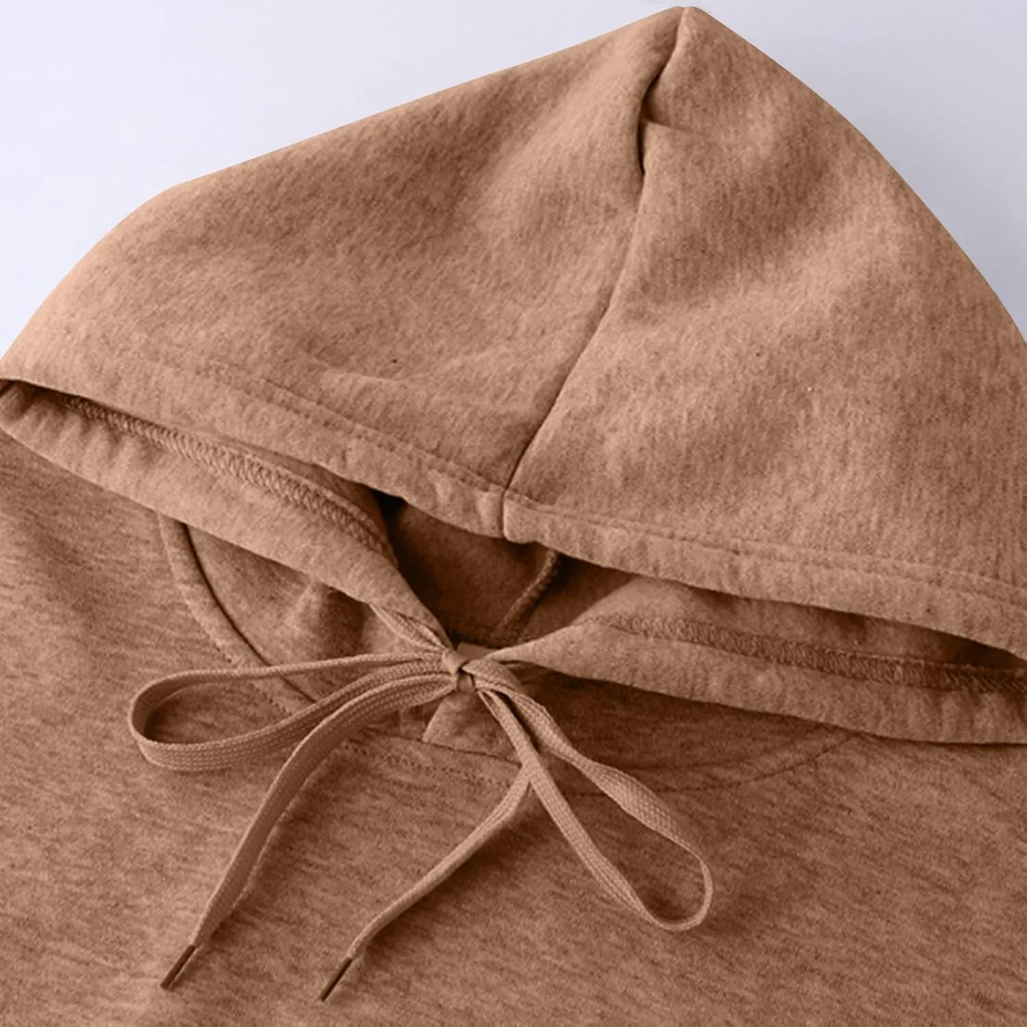 Hoodies for Women Solid Basic Fleece Hoodie Sweatshirt Long Sleeve Comfy Casual Pullover Sweatshirts Fall Outfits 2024