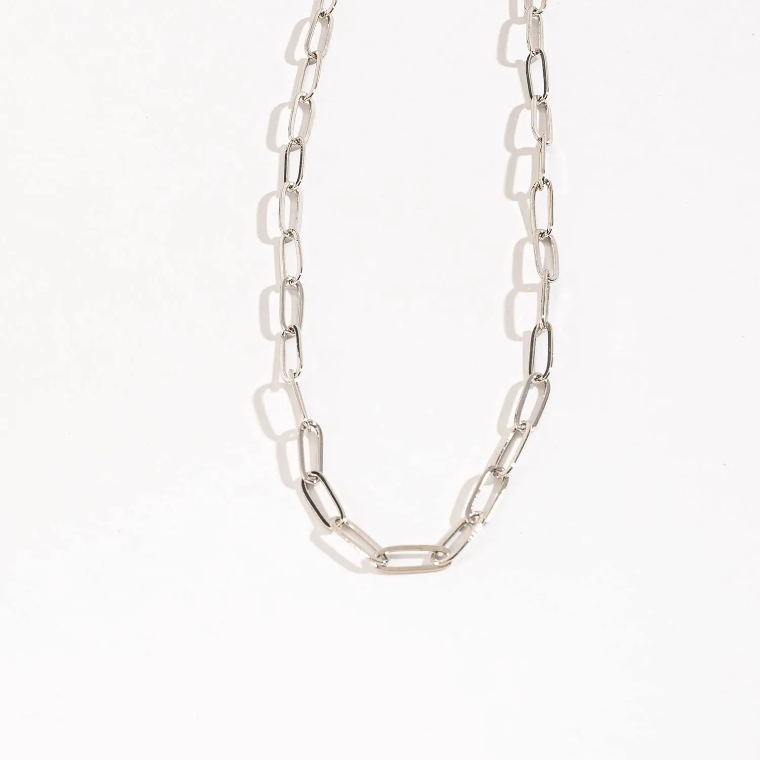 Howard's 16" Layer Me 5MM Paperclip Chain Necklace for Women