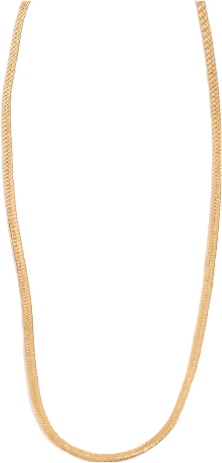 Howard's 18" Layer Me 3MM Herringbone Chain Necklace for Women