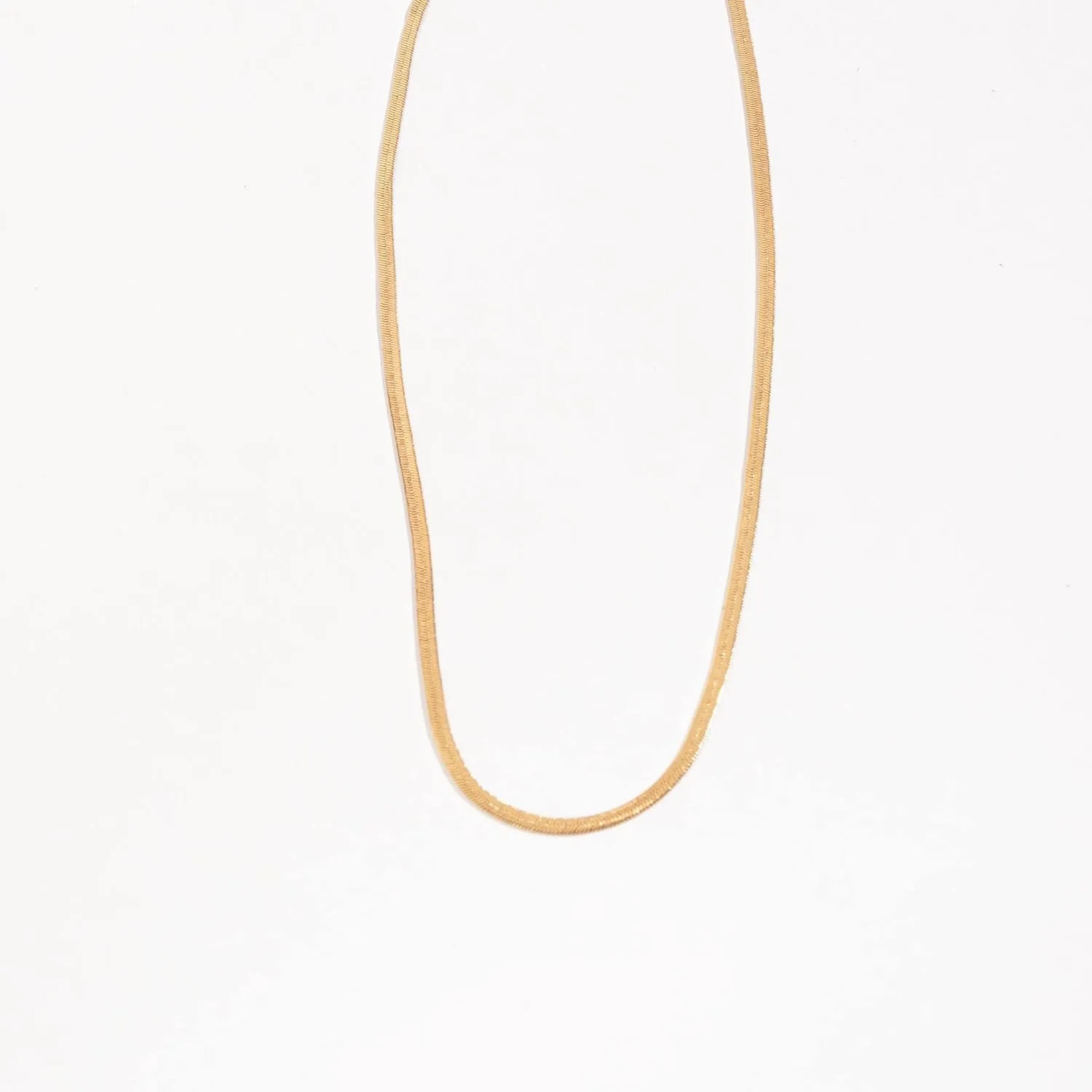 Howard's 18" Layer Me 3MM Herringbone Chain Necklace for Women