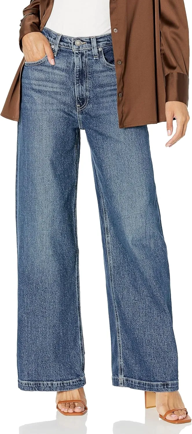 HUDSON Women's James High Rise Wide Leg Jean