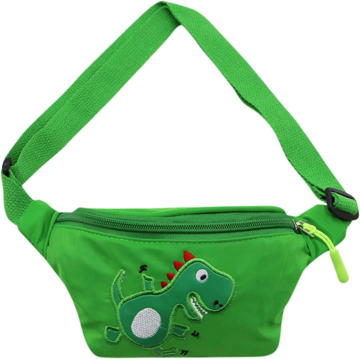 Kids Baby Boys Girls Fanny Pack Cartoon Dinosaur Purse Waist Pack Belt Bum Bag for Travel,Hiking,Sports (Green 2)