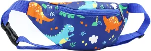 Kids Baby Boys Girls Fanny Pack Cartoon Dinosaur Unicorn Purse Waist Pack Belt Bum Bag for Travel,Hiking,Sports