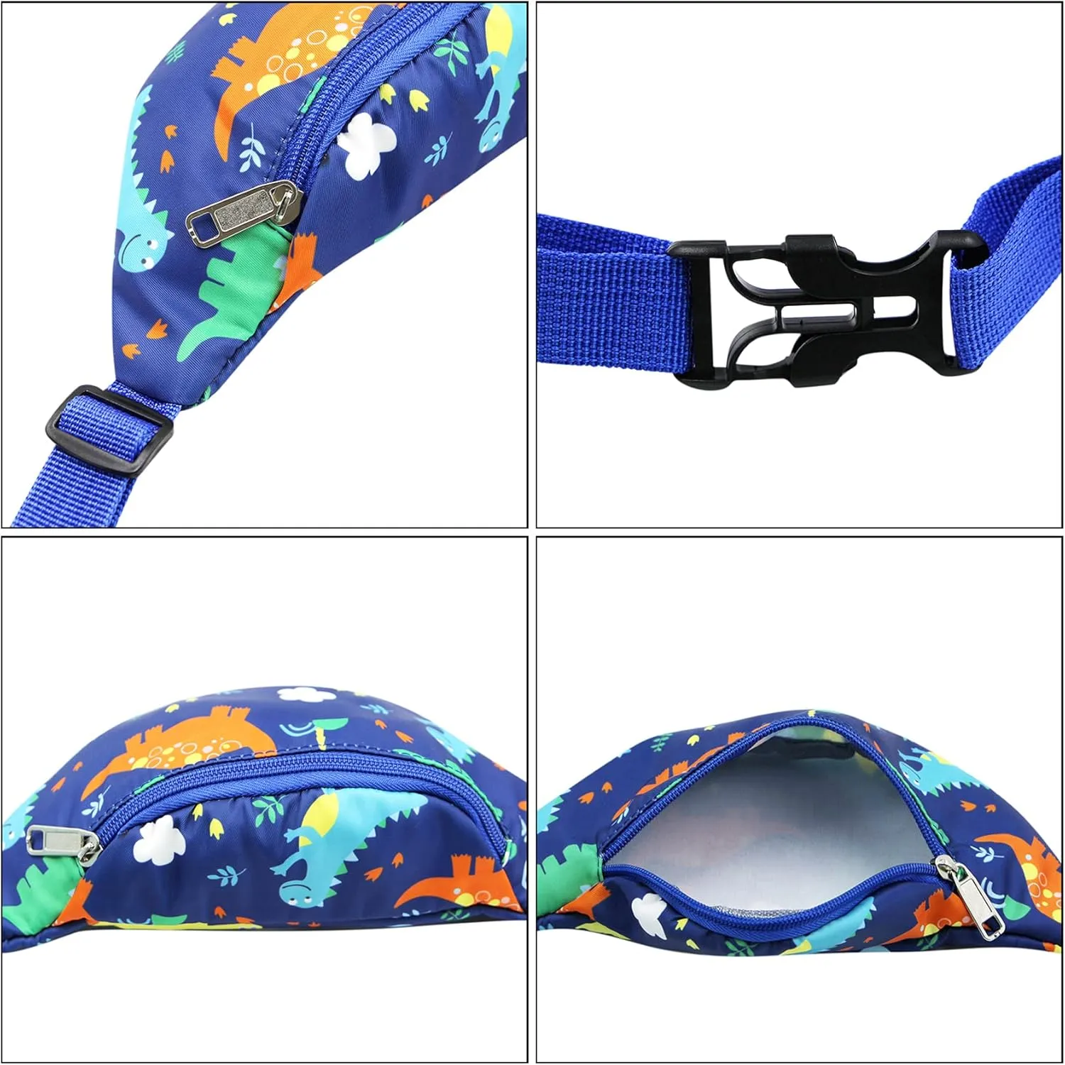 Kids Baby Boys Girls Fanny Pack Cartoon Dinosaur Unicorn Purse Waist Pack Belt Bum Bag for Travel,Hiking,Sports