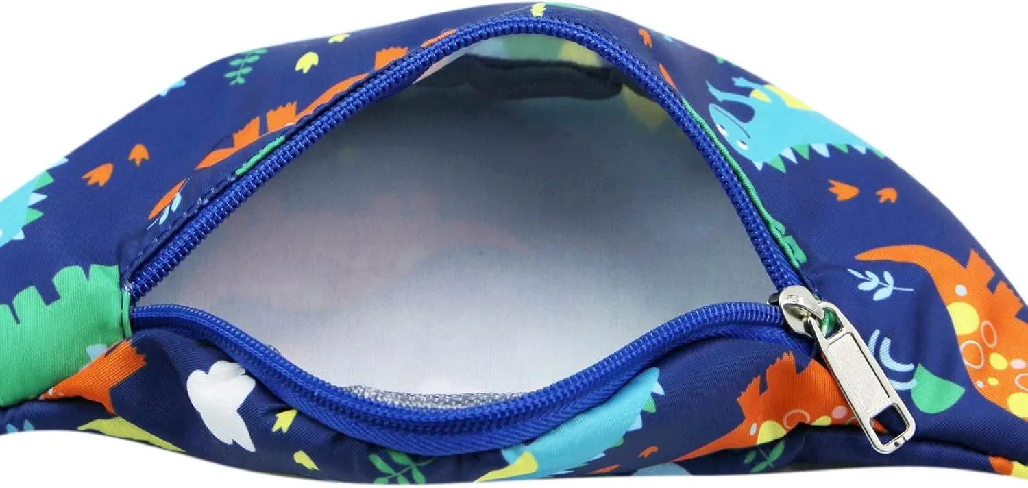 Kids Baby Boys Girls Fanny Pack Cartoon Dinosaur Unicorn Purse Waist Pack Belt Bum Bag for Travel,Hiking,Sports