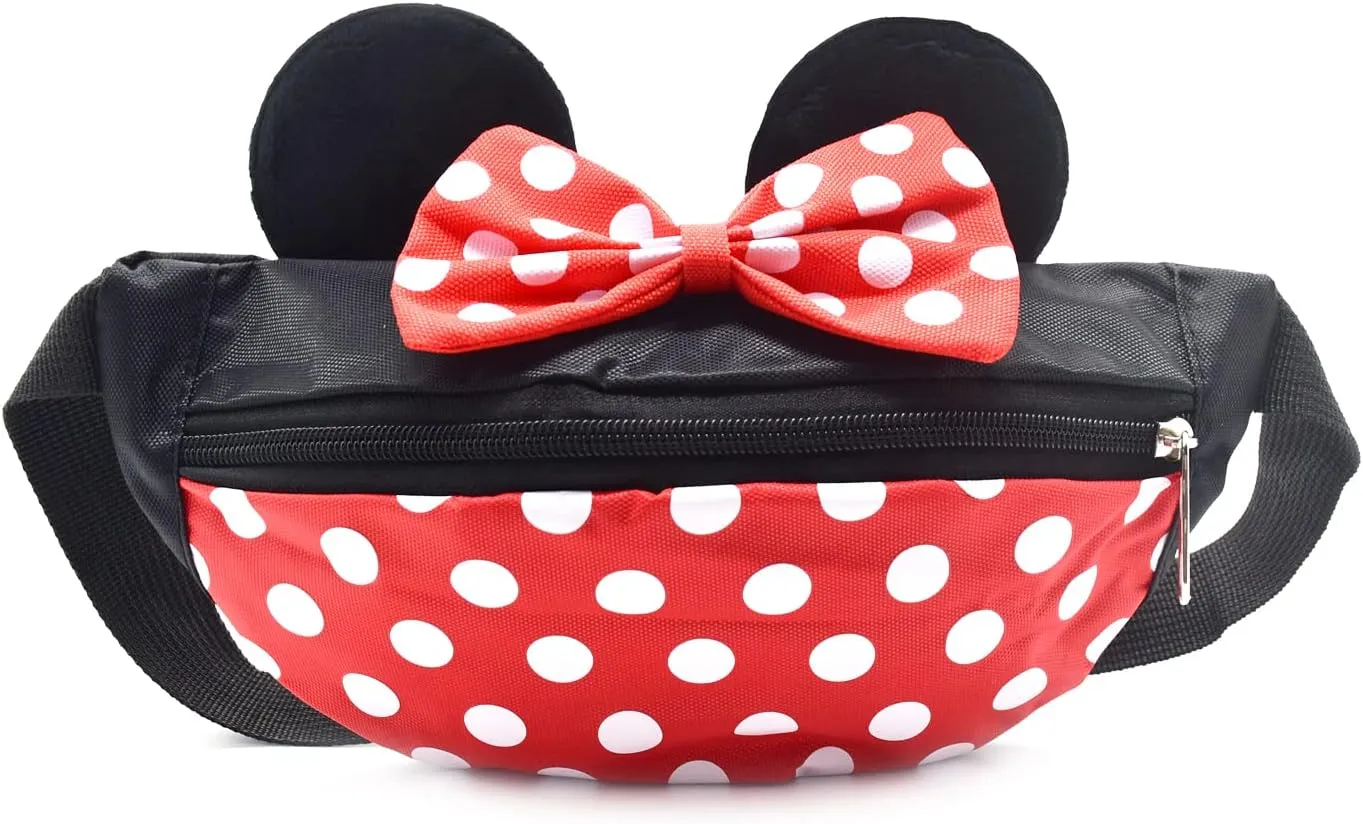 Kids Cute Cartoon Fanny Pack Waist Pack Little Girls Boys Running Purse Waist Bag Crossbody Belt Bum Bag with Adjustable Strap