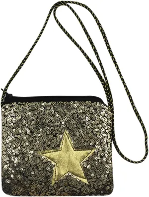 Kids Glitter Sequins Crossbody Purse Small Shoulder Bag Satchel for Boys Girls
