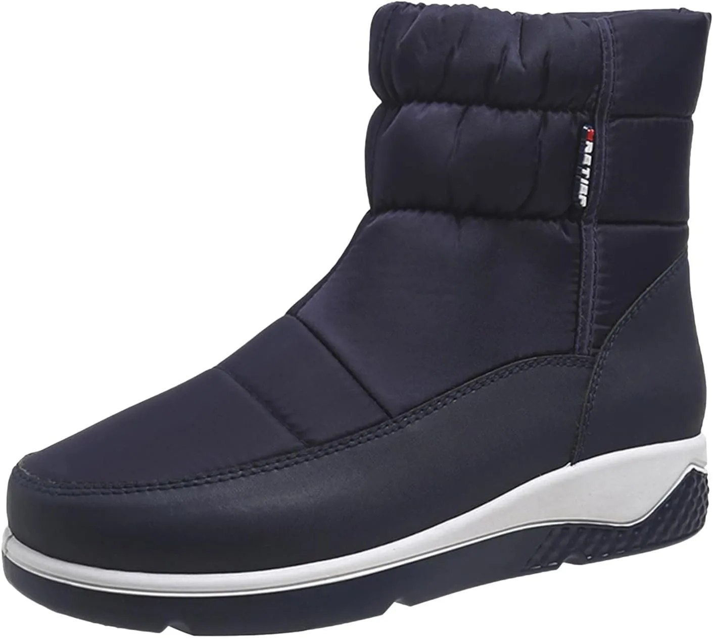 Knee High Winter Boots for Women Waterproof Snow Cute Womens Platform Snow Boots Womens Snow Boots Waterproof Size 8 Women Mid Calf Flat Leather Winter Boots Botas Para Nieve De Mujer Frio