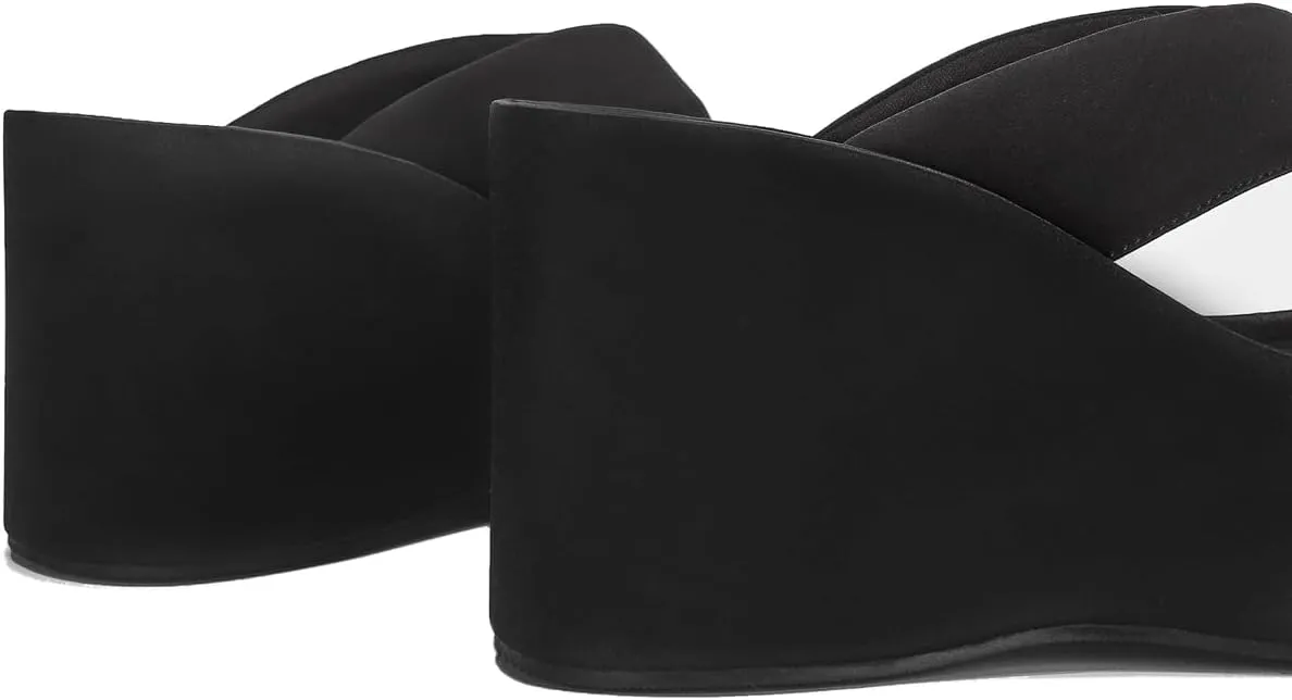 KOKOMOMO Womens Wedge Flip Flops Platform High Heel Thong Sandals Summer Slippers