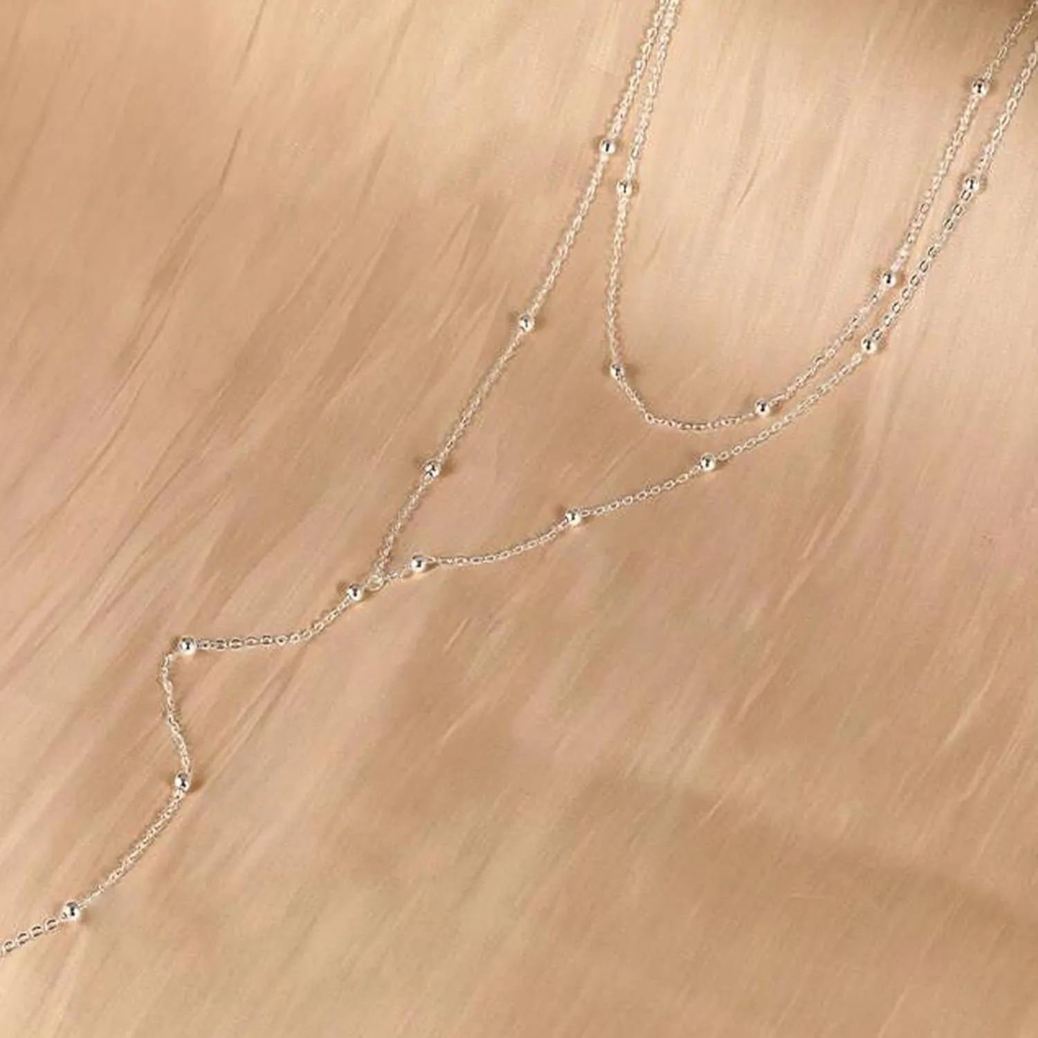 Lariat Necklace for Women Gold Long Necklaces for Women Dainty Drop Necklace Layered Beaded Twist Chain Y Shaped Necklaces
