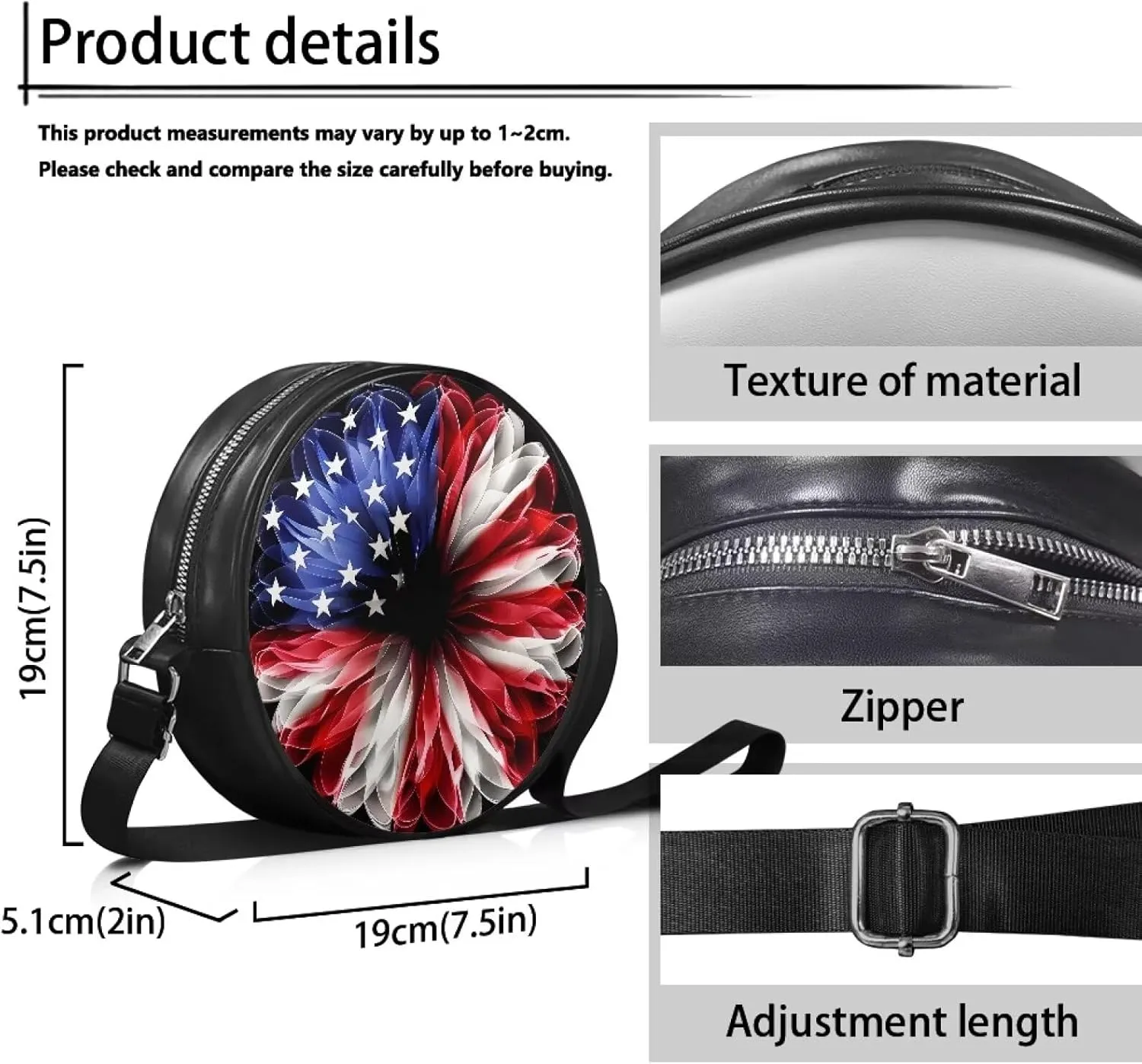 Leather Crossbody Bags for Women Girls Trendy Circle Cross Body Shoulder Bag Round Wallet