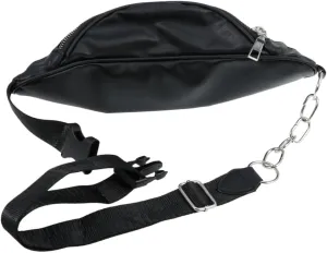 Leather Waist Bag Pu Material Waterproof Wear-resistant for Workout Hiking Camping Id Sunglasses Pockets