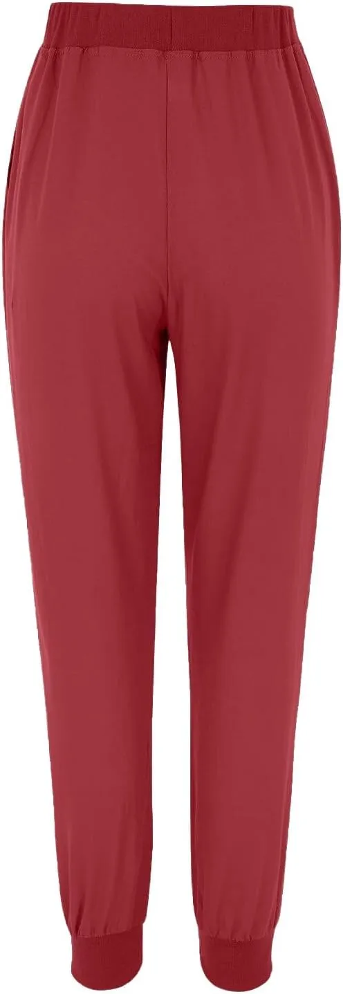 Linen Pants for Women 2025 Summer High Waist Straight Leg Lounge Pant Casual Loose Lightweight Beach Trousers with