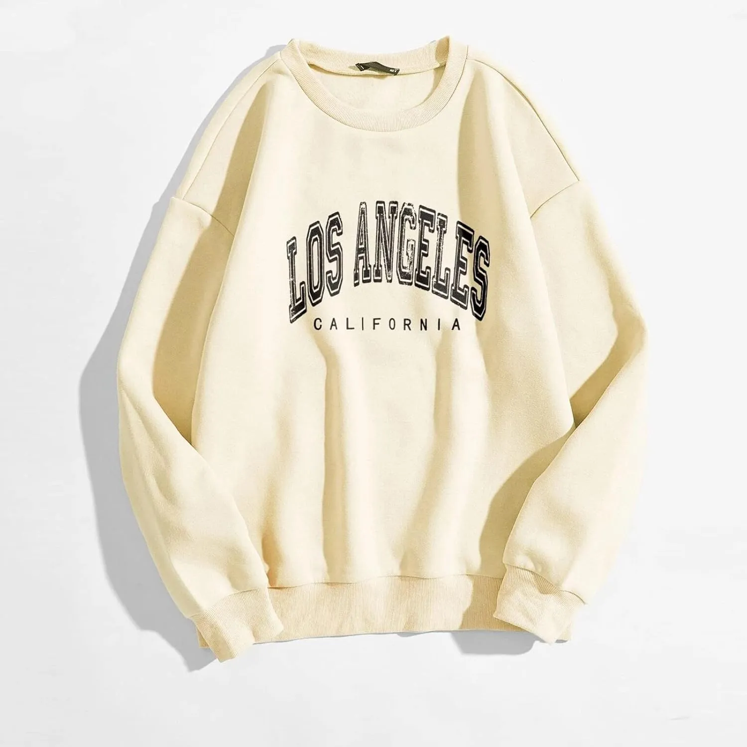 Los Angeles Oversized Sweatshirts for Women Casual Crewneck Long Sleeve Pullover Topss Loose Fit Graphic Sweatshirt