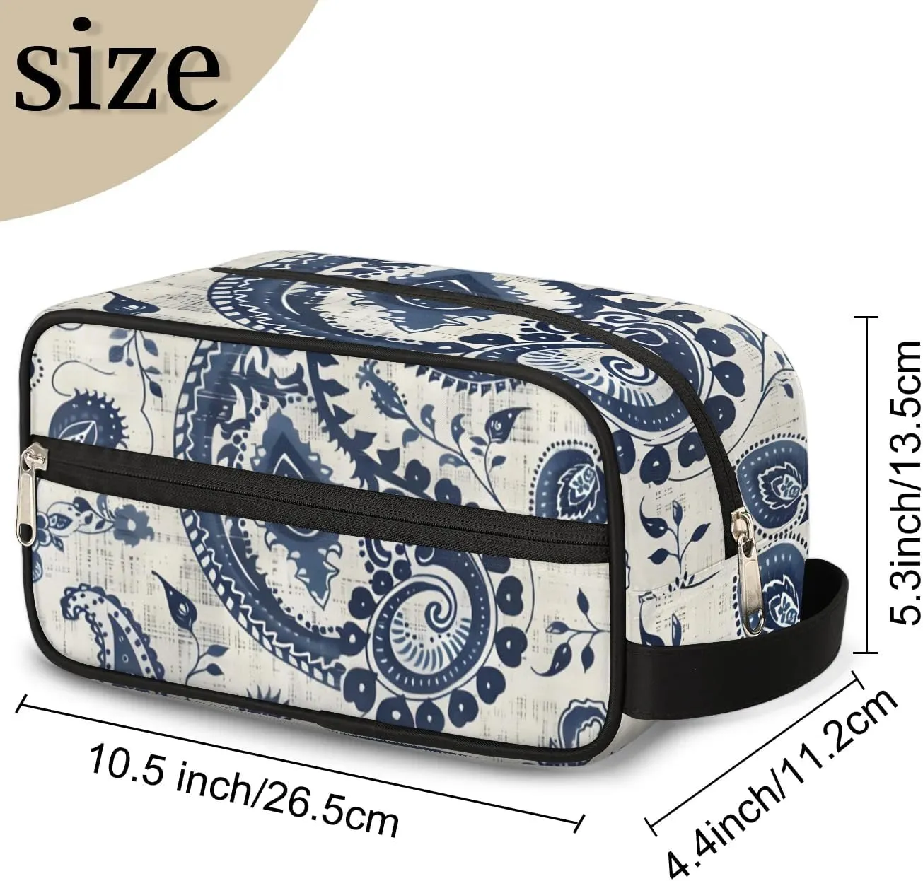 Mandala Boho Makeup Bag Travel Toiletry Bag for Women, Girls Kids Toiletry Bag Cosmetic Waterproof Small Easy-carry