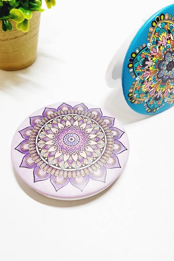 Mandala Pattern Compact Mirror