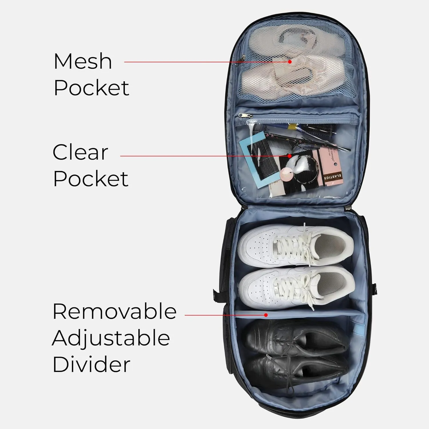 Mavii - The Convention Backpack - 17 inch Suitcase-style Dance Backpack, Versatile Travel Gear, Black