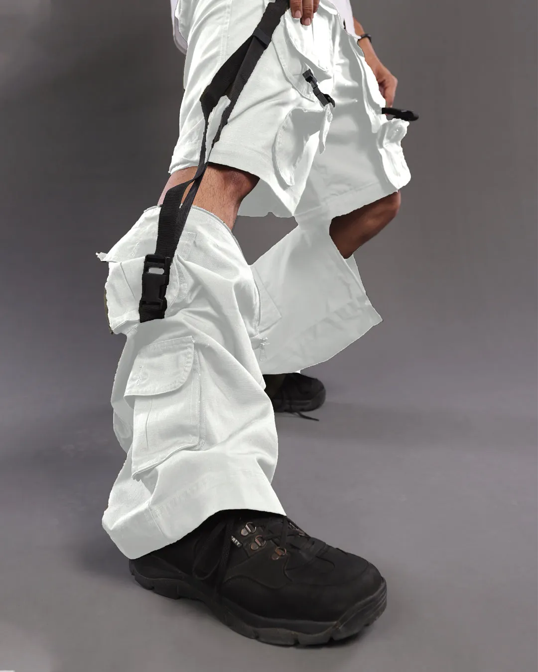 MaxFlex cargo pants  - White