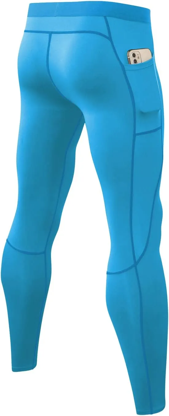 Men Compression Pants Leggings Dry Cool Sports Baselayer Running Workout Active Gym Tights Basketball