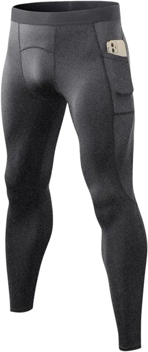 Men Compression Pants Leggings Dry Cool Sports Baselayer Running Workout Active Gym Tights Basketball