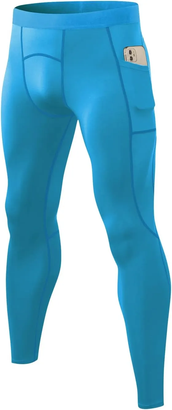 Men Compression Pants Leggings Dry Cool Sports Baselayer Running Workout Active Gym Tights Basketball