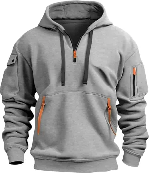 Men Sweatshirts Vintage Long Sleeve Hoodie: Classic Print Pullover Trendy Sweatshirt Sweaters Hoodie