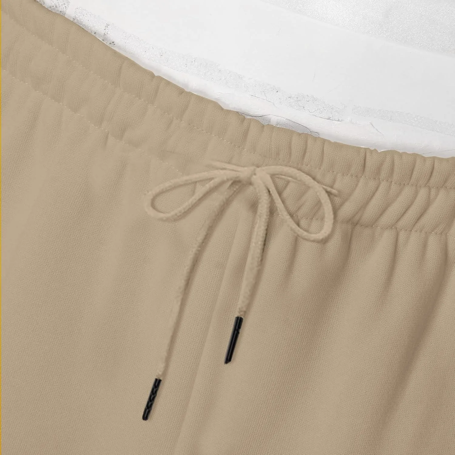 Mens Autumn and Winter High Street Fashion Leisure Pants Loose Sports Running Trousers Solid Color Lace Up Joggers