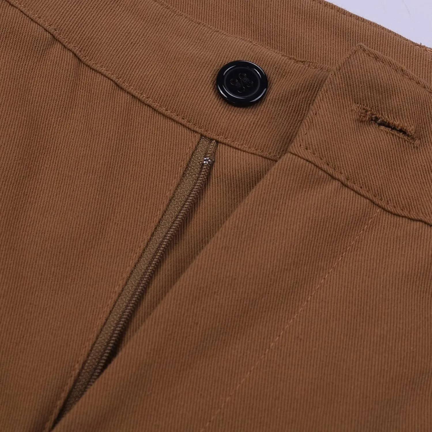 Mens Big and Tall Flat Front Work Office Pants Trousers Fast Dry Stretch Cargo Pants with Pockers Golf Sweatpants