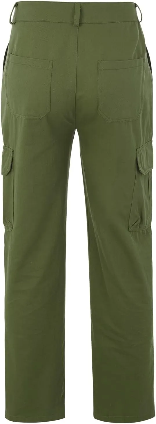 Mens Big and Tall Flat Front Work Office Pants Trousers Fast Dry Stretch Cargo Pants with Pockers Golf Sweatpants