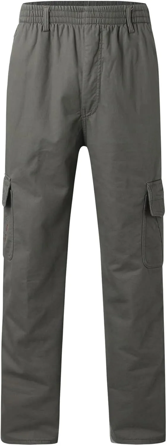 Men's Cargo Sweatpants Sweatpants for Men Men's Active Basic Jogger Fleece Joggers Pants Men Outdoor Pocket Drawstring
