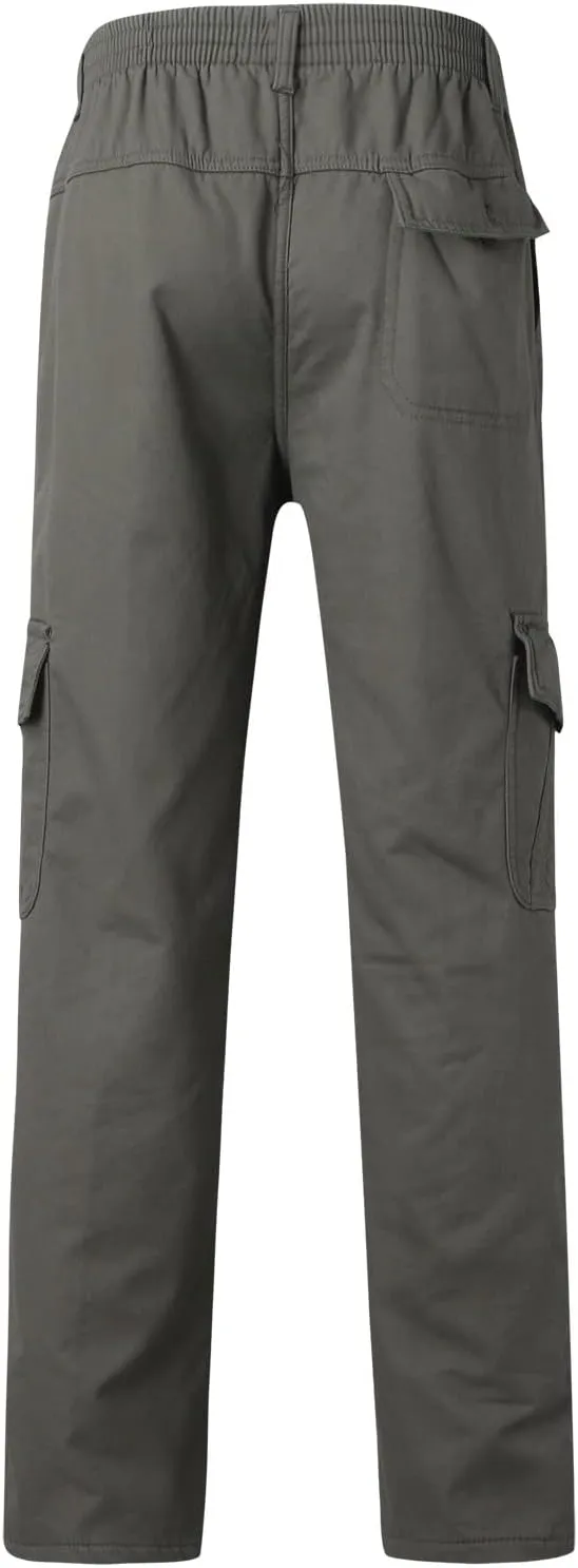Men's Cargo Sweatpants Sweatpants for Men Men's Active Basic Jogger Fleece Joggers Pants Men Outdoor Pocket Drawstring