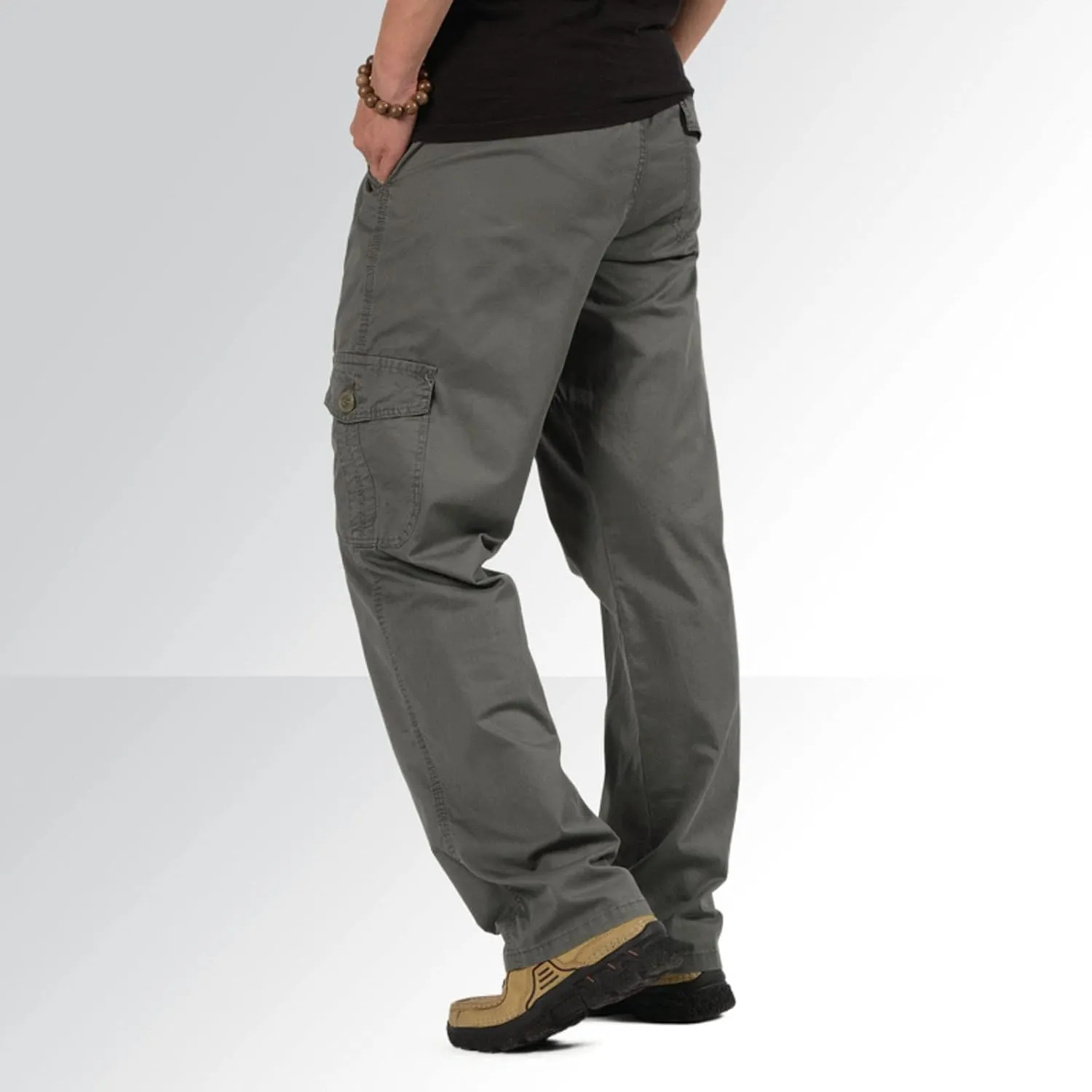 Men's Cargo Sweatpants Sweatpants for Men Men's Active Basic Jogger Fleece Joggers Pants Men Outdoor Pocket Drawstring