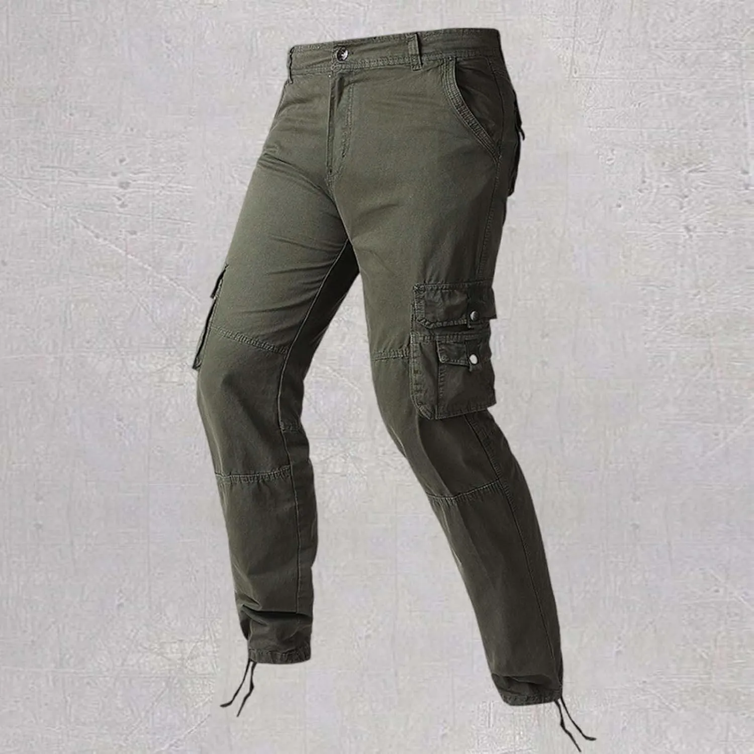 Mens Cargo Work Pants Regular Fit Stretchy Workout Joggers Casual Straight Leg Pants Fashion Business Formal Pant