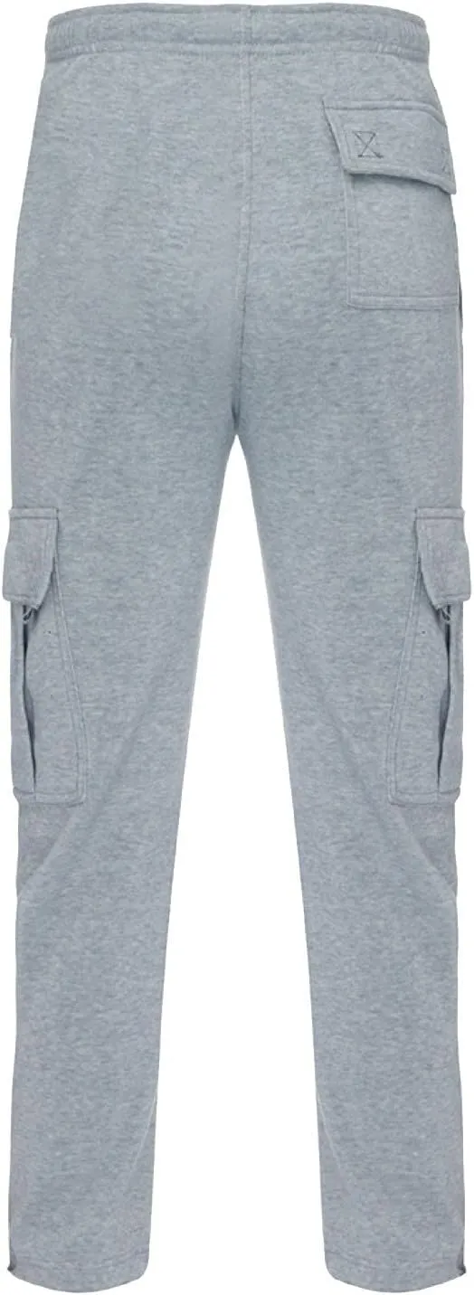 Men's Casual Cargo Pants Hiking Pants Elastic Waist Drawstring Stretch Joggers Sweatpants Athletic Pants Overalls