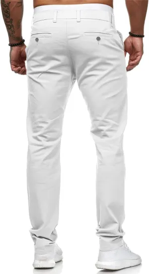 Mens Chinos Pants Skinny Flat Front Joggers Dress Pants Slim Fit Workout Pants for Men Sweatpants Hiking Pants