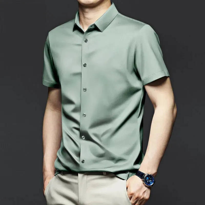 Men's Classic Wrinkle Resistant ShirtShort SleevesBuy 2 Free Shipping