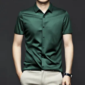 Men's Classic Wrinkle Resistant ShirtShort SleevesBuy 2 Free Shipping