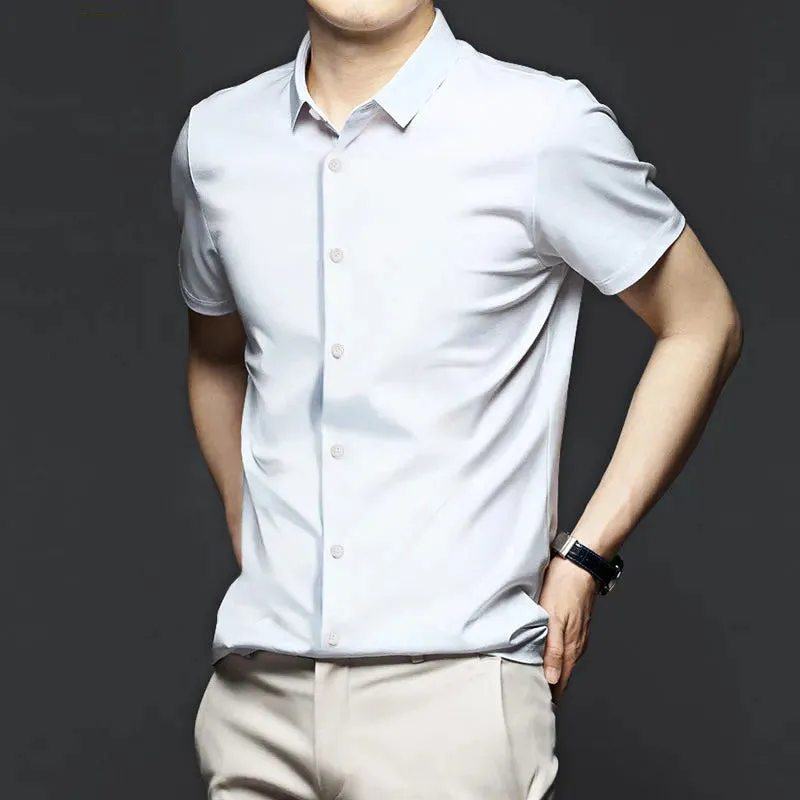 Men's Classic Wrinkle Resistant ShirtShort SleevesBuy 2 Free Shipping