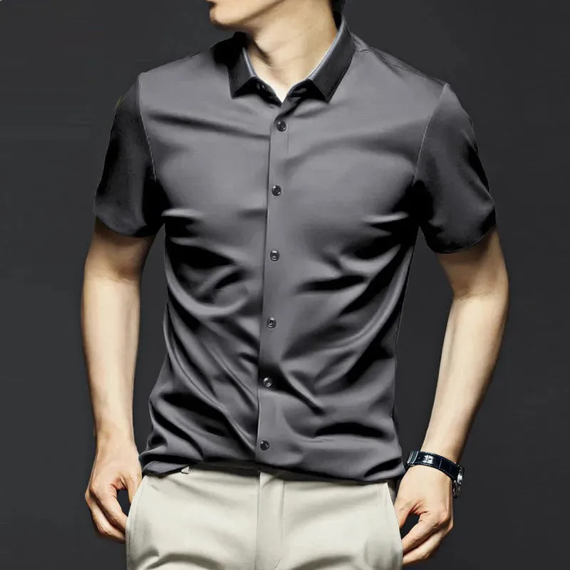 Men's Classic Wrinkle Resistant ShirtShort SleevesBuy 2 Free Shipping