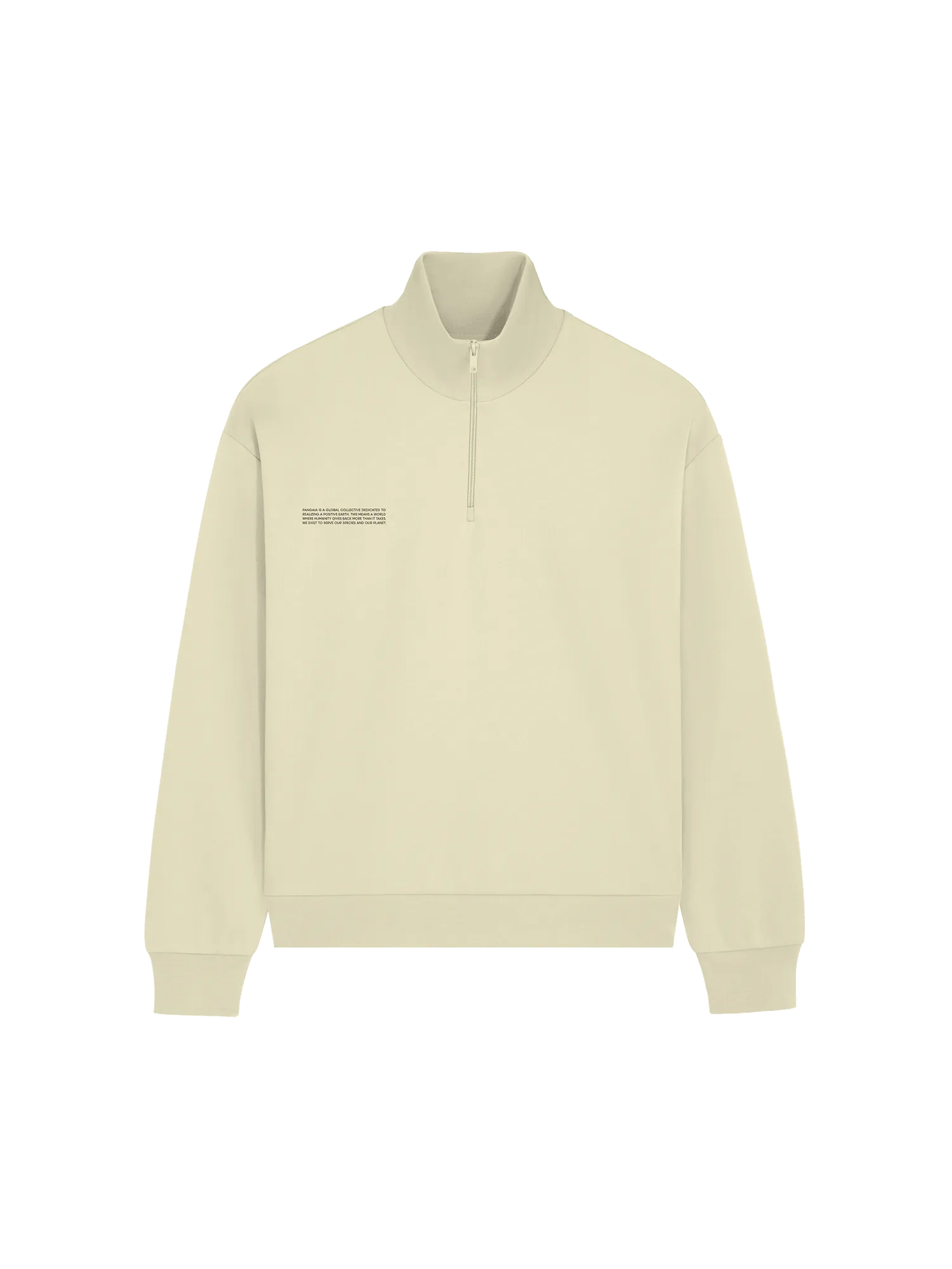 Mens DNA Double Jersey Half Zip Sweatshirtmaitake beige
