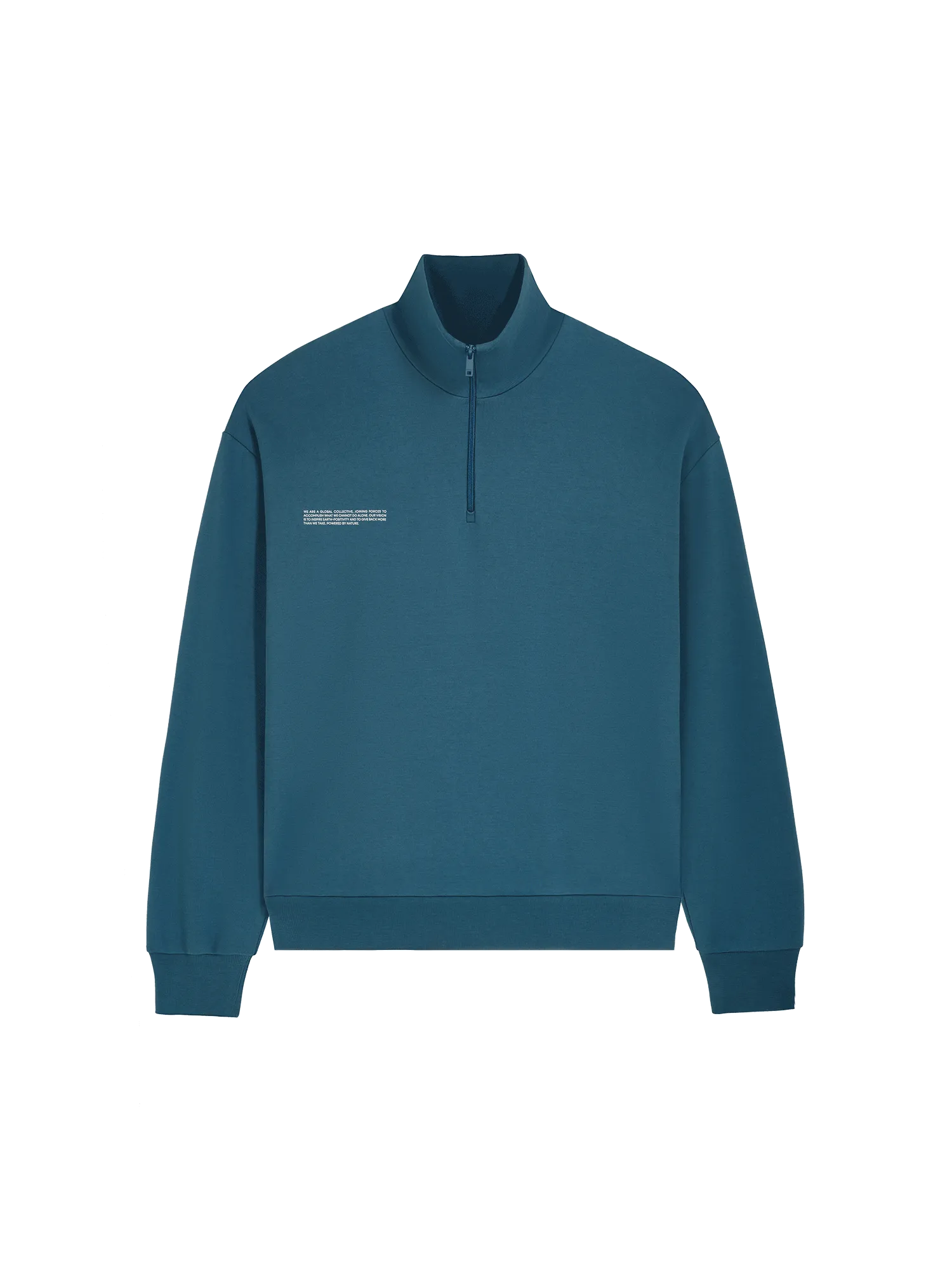 Mens Double Jersey Half Zip Sweatshirtstorm blue