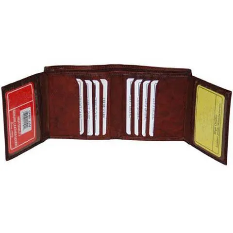 Men's Genuine Leather Bi-Fold Wallet