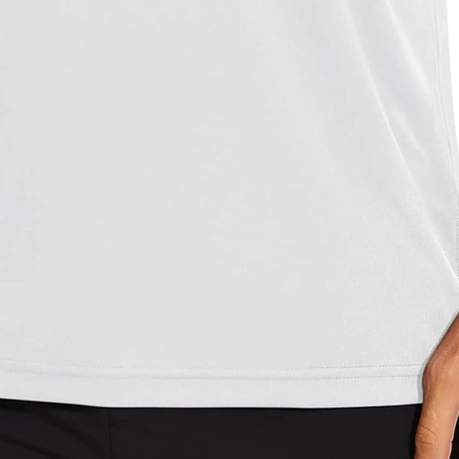 Men's Ice Silk Long Sleeve Shirts Quick Drying Breathable Undershirt Round Neck Sun Protection T-Shirt